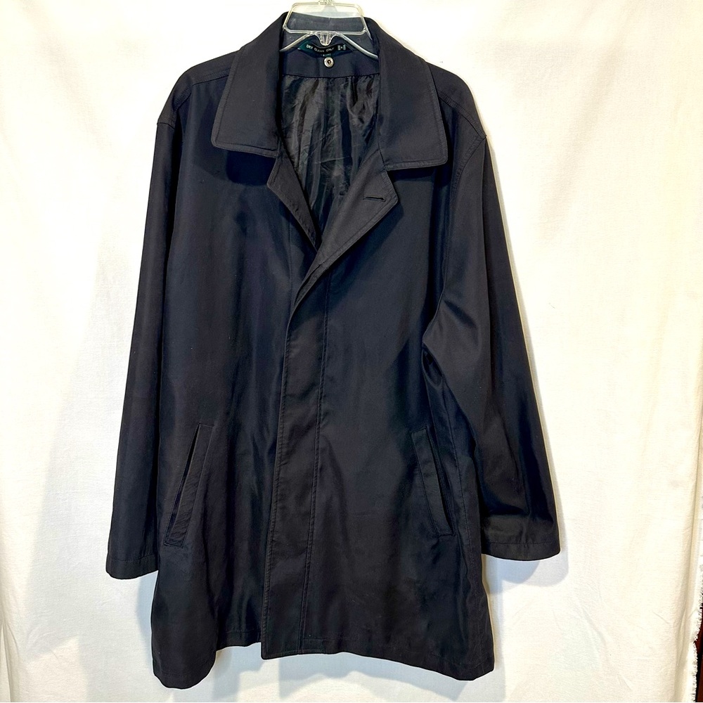 Vintage Men’s LAUREN Ralph Lauren Trench Coat Car Coat (NO LINER), Black | Sz 42
